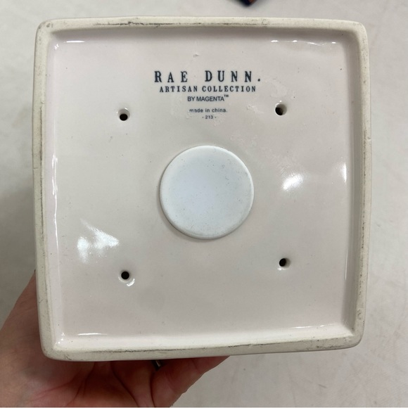 Rae Dunn artesian collection PEACE ceramic birdhouse by Magenta 213 - Picture 7 of 8